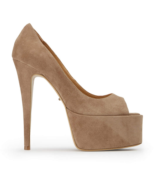 Tony Bianco Jolee Stone Mocka 15cm Platform Skor Grå | BSESO26809