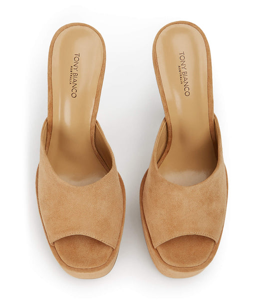 Tony Bianco Jordyn Butterscotch Mocka 15cm Platform Skor Bruna | SEEGJ17348