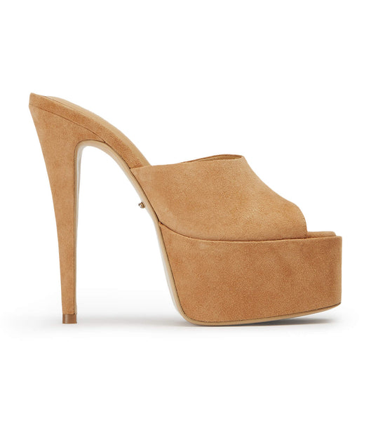 Tony Bianco Jordyn Butterscotch Mocka 15cm Stilettklackar Bruna | YSEVQ62149