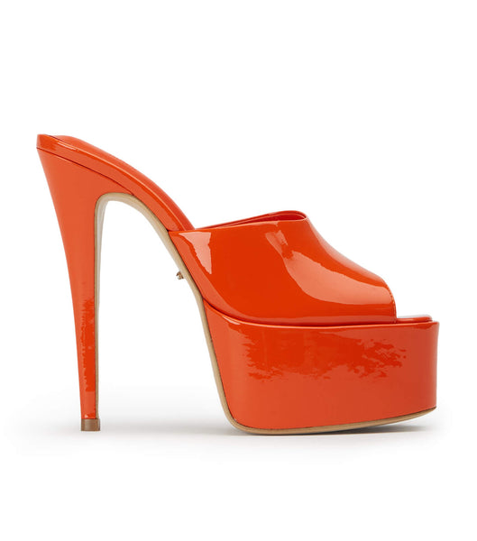 Tony Bianco Jordyn Citrus Lack 15cm Platform Skor Orange | GSEUC30390