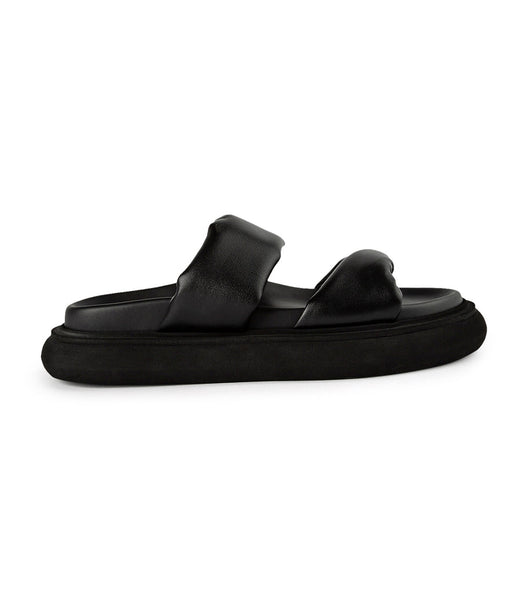 Tony Bianco June Black Nappa 3cm Badtofflor Svarta | SECIF41545