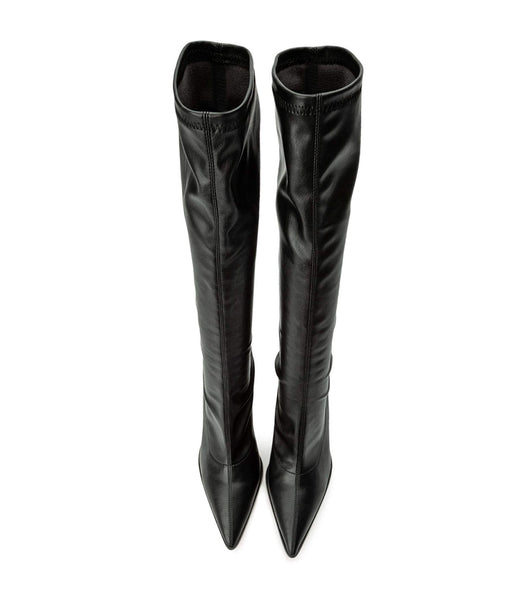 Tony Bianco Knight Black Venezia 9.5cm Mid Calf Boots Svarta | BSESO33338