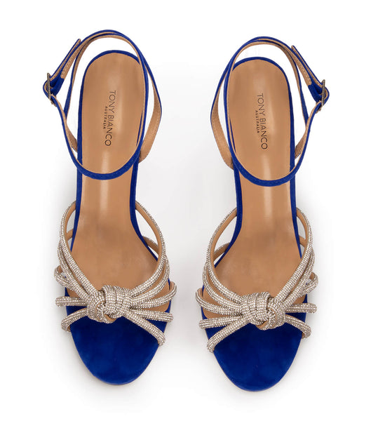 Tony Bianco Kyla Azure Mocka 11cm Strappy Heels Azurblå | PSEER75920