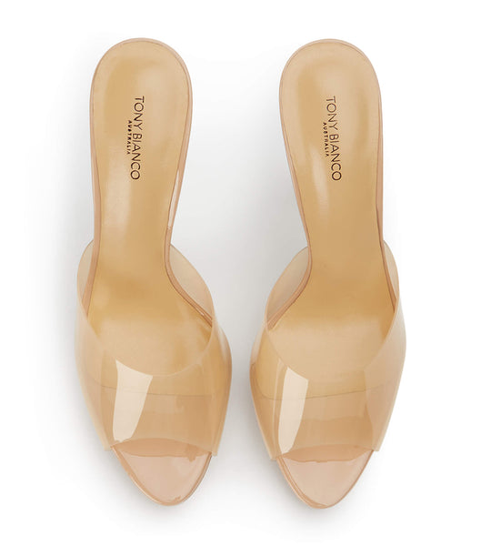 Tony Bianco Liquid Nude Vinylite/Nude Lack 12cm Platform Skor Beige | TSEPQ60781