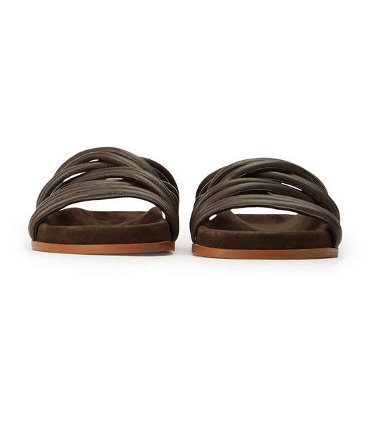 Tony Bianco Loki Chocolate Nappa Platta Sandaler Choklad | SEQCS93936