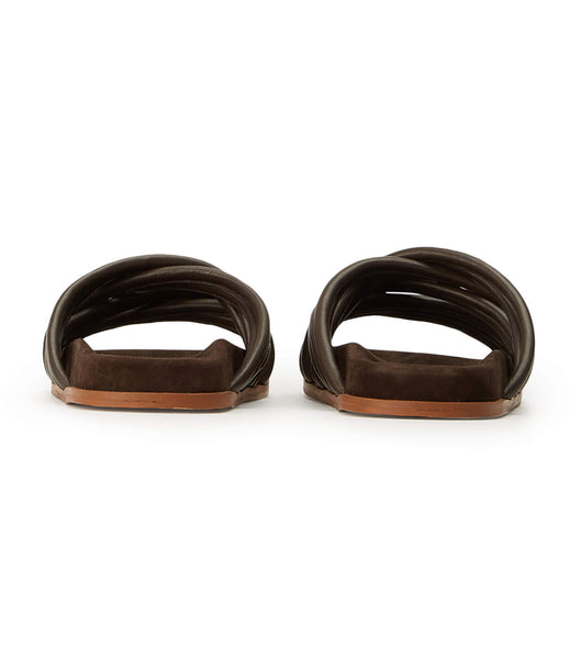 Tony Bianco Loki Chocolate Nappa Platta Sandaler Choklad | SEQCS93936