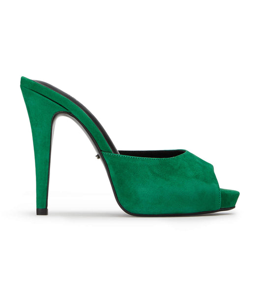 Tony Bianco Love Jade Mocka 12cm Platform Skor Gröna | USEND80929