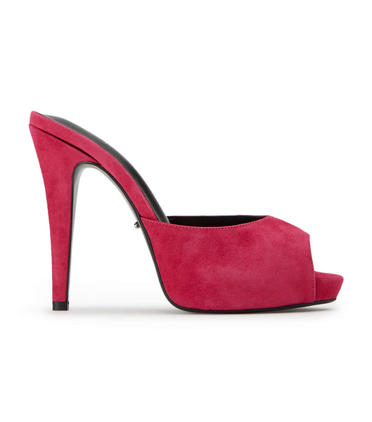 Tony Bianco Love Lipstick Mocka 12cm Platform Skor Röda | SEIIZ83827