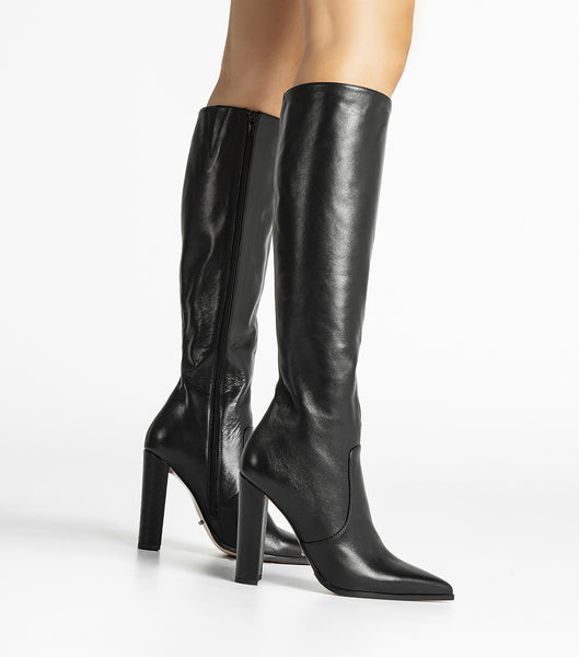 Tony Bianco Lucille Black Venice 10.3cm Mid Calf Boots Svarta | BSESO68434