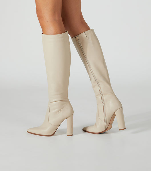 Tony Bianco Lucille Vanilla Venice 10.3cm Mid Calf Boots Ljusgula | ZSENQ16791