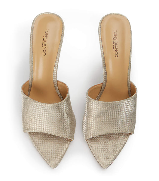 Tony Bianco Marley Gold Aura 10.5cm Bling klackar Guld | SENEJ66834