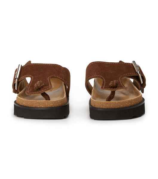 Tony Bianco Marlo Choc Mocka 3cm Platta Sandaler Bruna | GSEEC46712