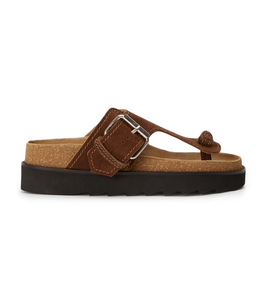 Tony Bianco Marlo Choc Mocka 3cm Platta Sandaler Bruna | GSEEC46712