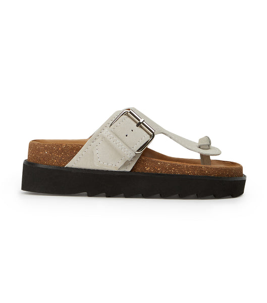 Tony Bianco Marlo Milk Mocka 3cm Platta Sandaler Vita | SEQAV66076