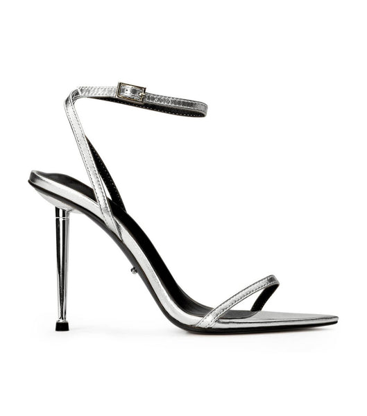 Tony Bianco Myra Silver Nappa Metallic 10.5cm Stilettklackar Silver Metal | SEXMI69286