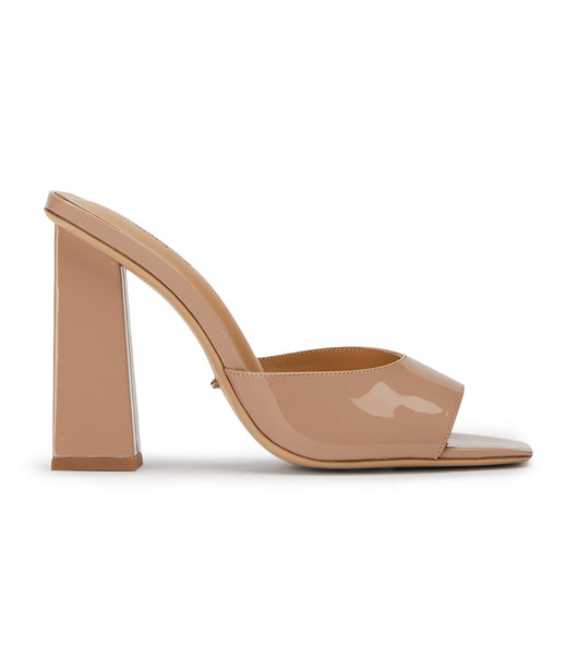 Tony Bianco Naja Coco Lack 10.5cm Blockklackar Beige | DSEVO17761