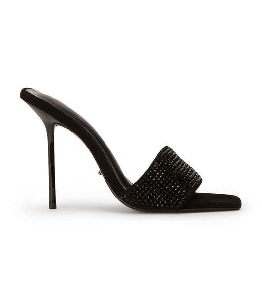 Tony Bianco Naomi Black Crystal/Black Mocka 10.5cm Evenemangsklackar Svarta | MSEFT45725