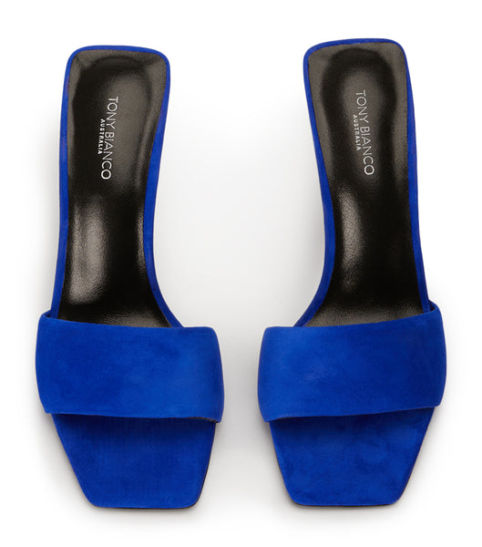 Tony Bianco Natalie Azure Mocka 10.5cm Evenemangsklackar Azurblå | USETG41227