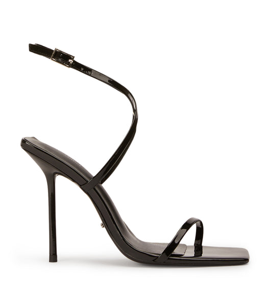 Tony Bianco Naxos Black Lack 10.5cm Strappy Heels Svarta | SENZX91705