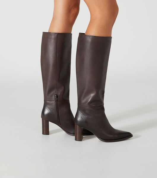 Tony Bianco Peppe Choc Como 7.5cm Mid Calf Boots Choklad | SEQCS80959