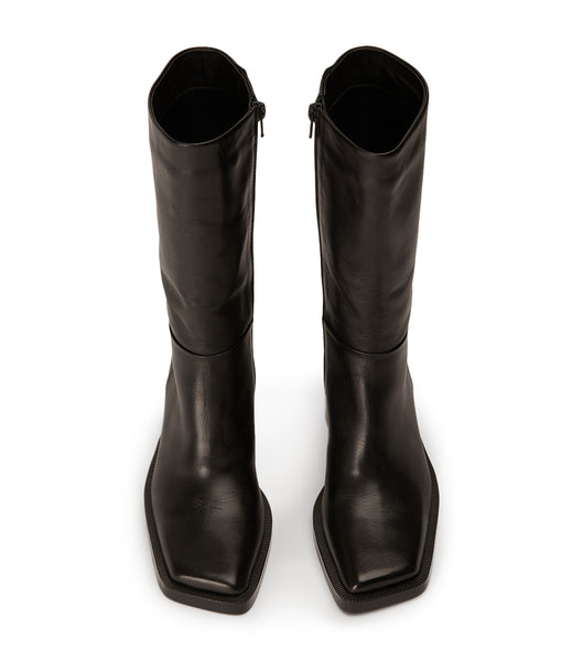 Tony Bianco Prestige Black Como 8cm Mid Calf Boots Svarta | YSEGT13206