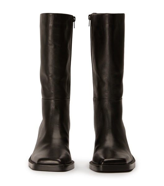 Tony Bianco Prestige Black Como 8cm Mid Calf Boots Svarta | YSEGT13206