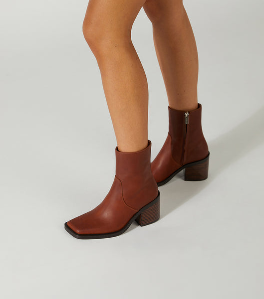 Tony Bianco Prince Cognac 8cm Ankelboots Bruna | DSEKV68165