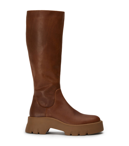 Tony Bianco Rage Cognac 5.5cm Mid Calf Boots Bruna | SEEGJ99090