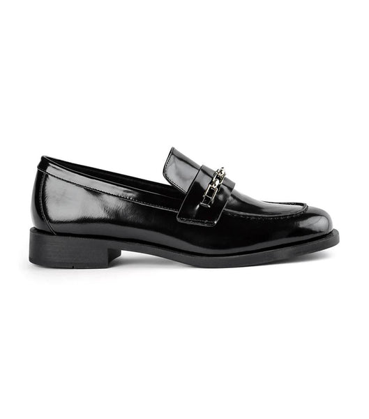 Tony Bianco Rebecca Black Hi Shine 2.5cm Loafers Svarta | SEDFL49223