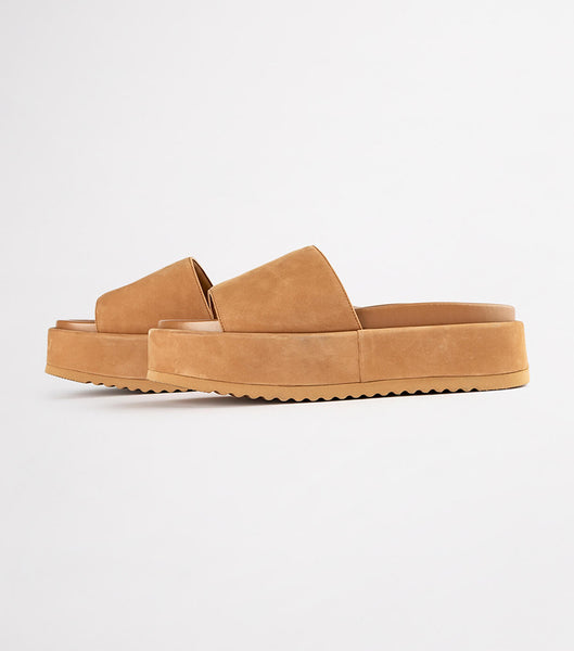 Tony Bianco Rio Caramel Phoenix 6cm Platta Sandaler Röda | GSEUC12335