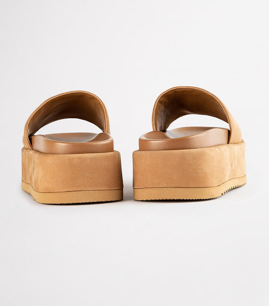 Tony Bianco Rio Caramel Phoenix 6cm Platta Sandaler Röda | GSEUC12335