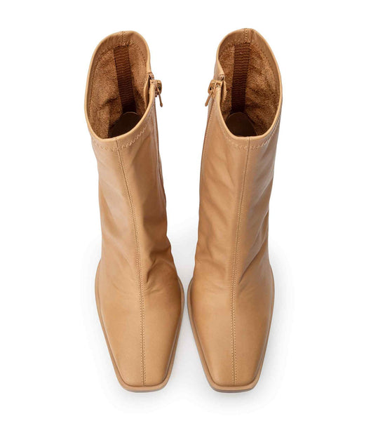 Tony Bianco Rover Caramel Venice 8.5cm Ankelboots Beige | QSEUV83088