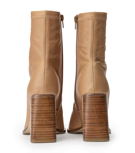 Tony Bianco Rover Caramel Venice 8.5cm Ankelboots Beige | QSEUV83088