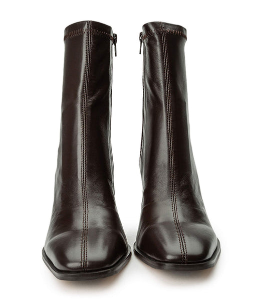 Tony Bianco Rover Chocolate Nappa 8.5cm Ankelboots Choklad | ASEDF18042