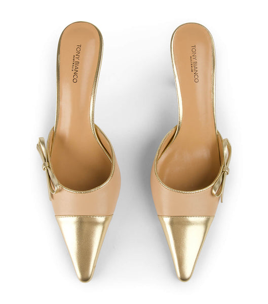 Tony Bianco Shirley Beech/Gold 8cm Court Skor Guld | LSESX12222