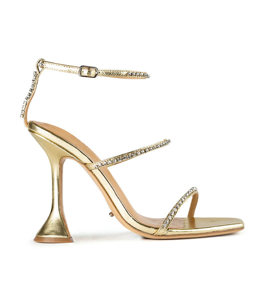 Tony Bianco Shy Gold Nappa Metallic 10.5cm Evenemangsklackar Guld Metal | SEZDE50161