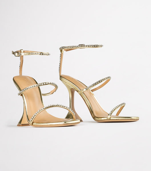 Tony Bianco Shy Gold Nappa Metallic 10.5cm Stilettklackar Guld Metal | SEZPD48598