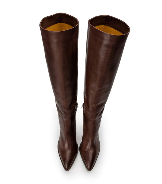 Tony Bianco Skyla Choc Como 9cm Mid Calf Boots Choklad | QSEUV77979