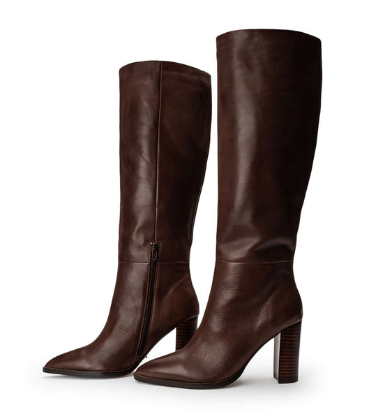 Tony Bianco Skyla Choc Como 9cm Mid Calf Boots Choklad | QSEUV77979