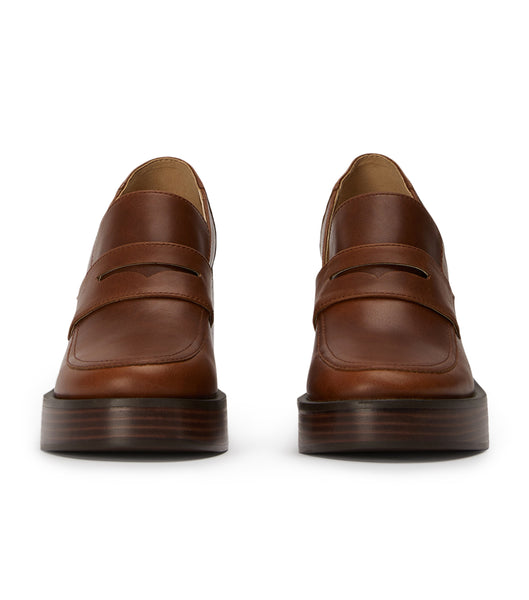 Tony Bianco Taranto Cognac 9cm Loafers Bruna | GSEUC20170