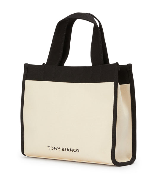 Tony Bianco Teagan Black/Beige Tote Bag Tillbehör Svarta Beige | SEZDE30021