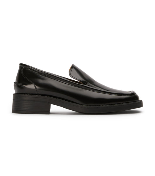 Tony Bianco Teddy Black Hi Shine 4cm Loafers Svarta | SSENY20340