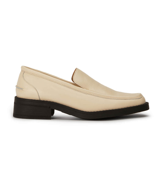 Tony Bianco Teddy Ecru Venice 4cm Loafers Vita | MSEFT20554