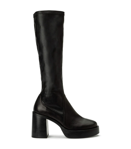 Tony Bianco Tibby Black Venice/Black Venezia 9cm Mid Calf Boots Svarta | XSEBH93308