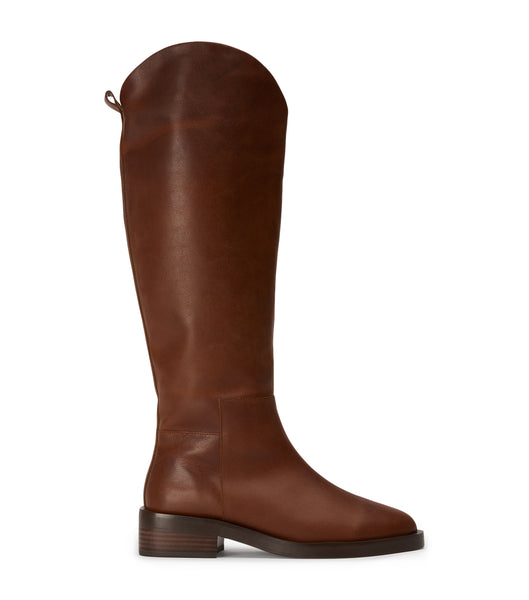 Tony Bianco Tyler Cognac 4cm Mid Calf Boots Bruna | ZSEMJ90071