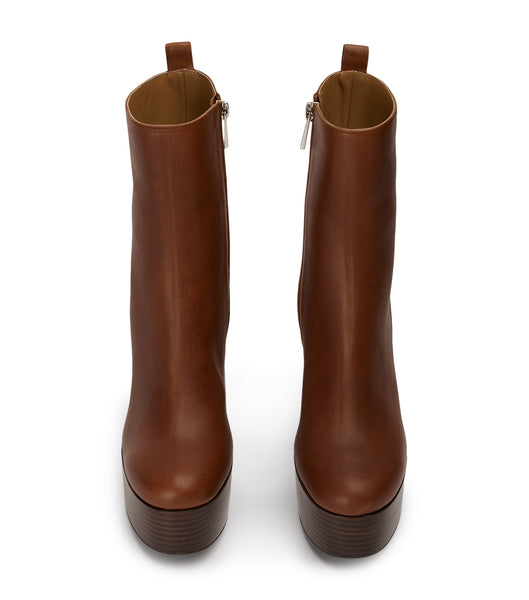 Tony Bianco Tyra Cognac 12cm Ankelboots Bruna | SEIIZ49524