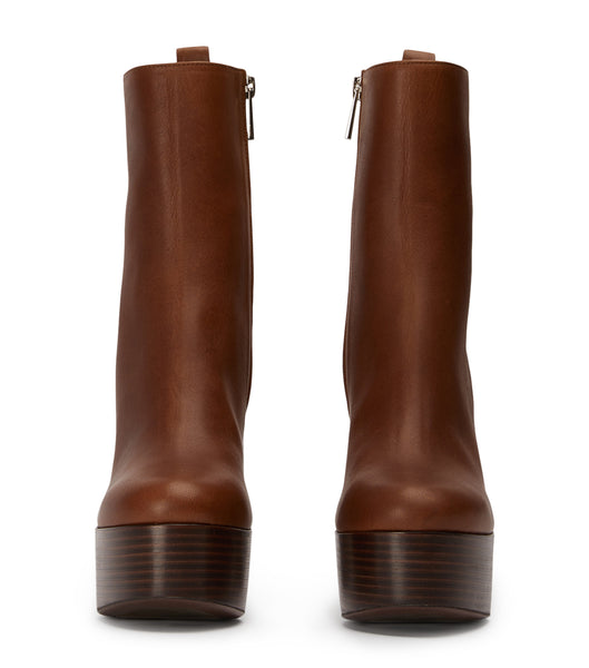 Tony Bianco Tyra Cognac 12cm Ankelboots Bruna | SEIIZ49524