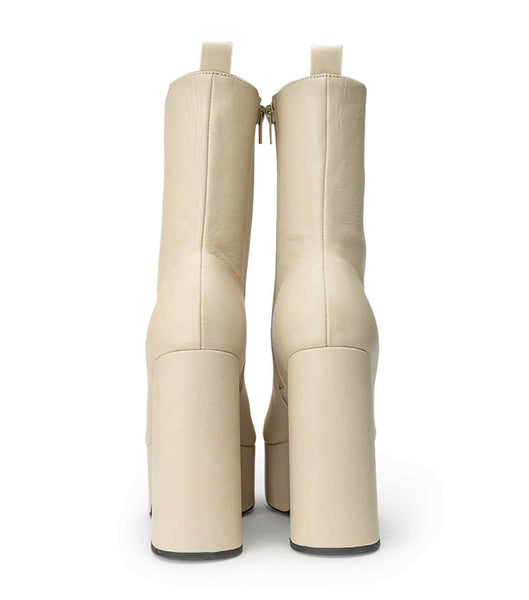 Tony Bianco Tyra Vanilla Venice 12cm Ankelboots Ljusgula | QSEWA54166