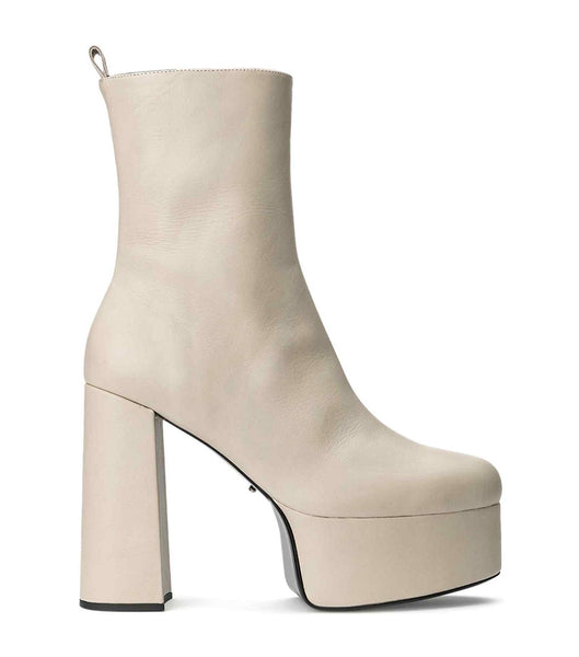 Tony Bianco Tyra Vanilla Venice 12cm Ankelboots Ljusgula | QSEWA54166