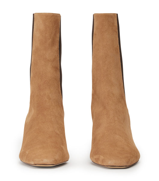 Tony Bianco Verona Butterscotch Mocka 5cm Ankelboots Bruna | DSEVO84288